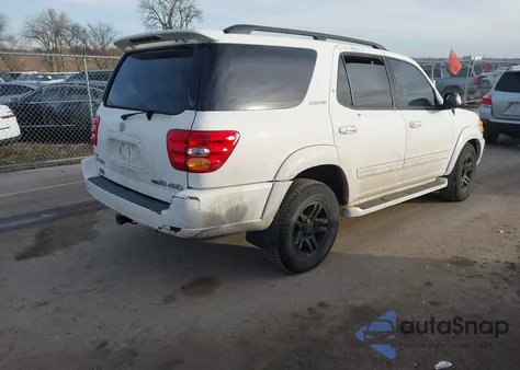 2003 Toyota Sequoia Limited V8 from USA, damaged, VIN 5TDBT48A23S186503